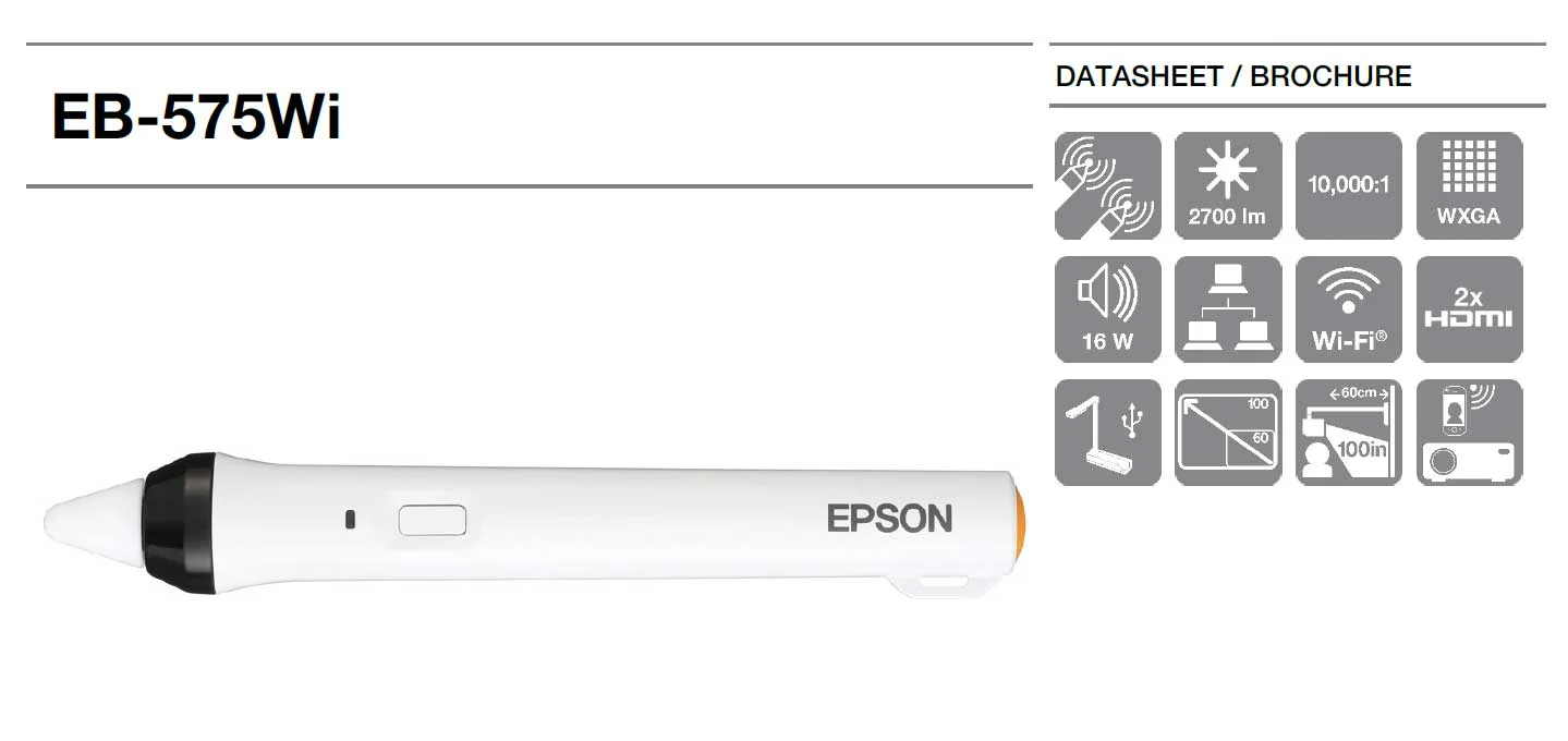 ویدئو پروژکتور استوک اپسون Epson EB-575Wi 